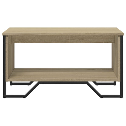 Salontafel 75x51x40 cm bewerkt hout sonoma eikenkleurig