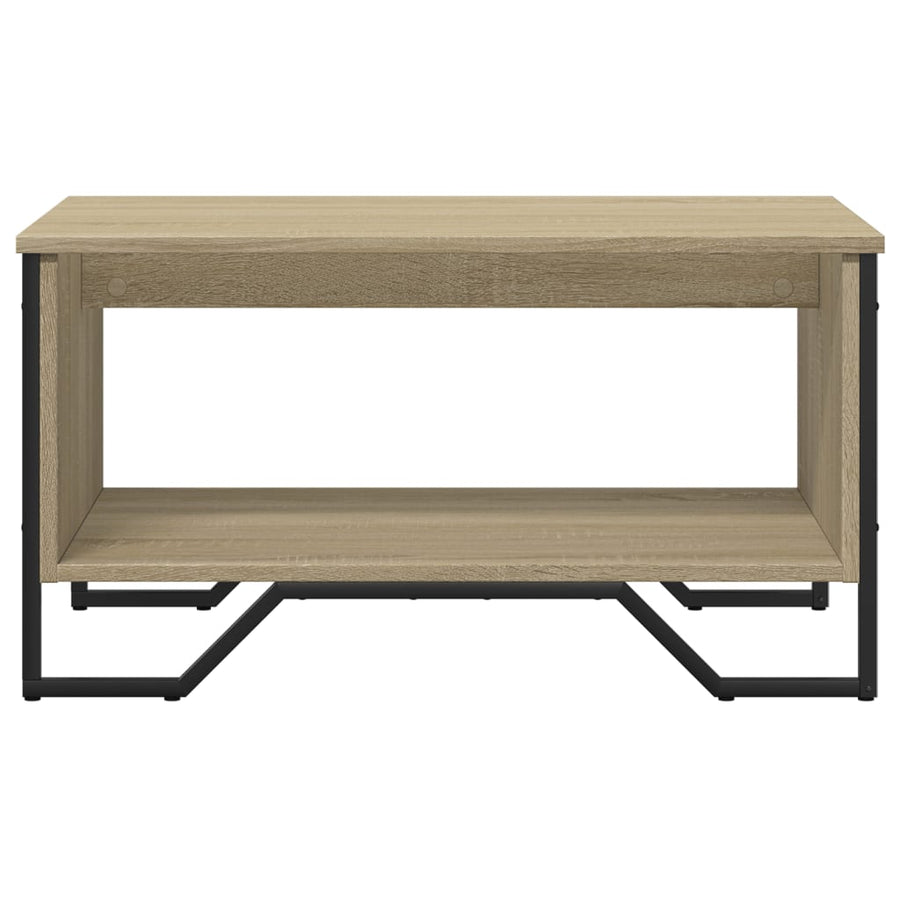 Salontafel 75x51x40 cm bewerkt hout sonoma eikenkleurig