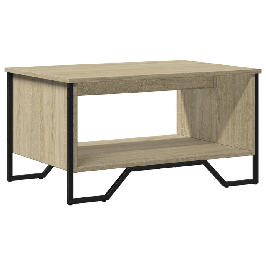 Salontafel 75x51x40 cm bewerkt hout sonoma eikenkleurig