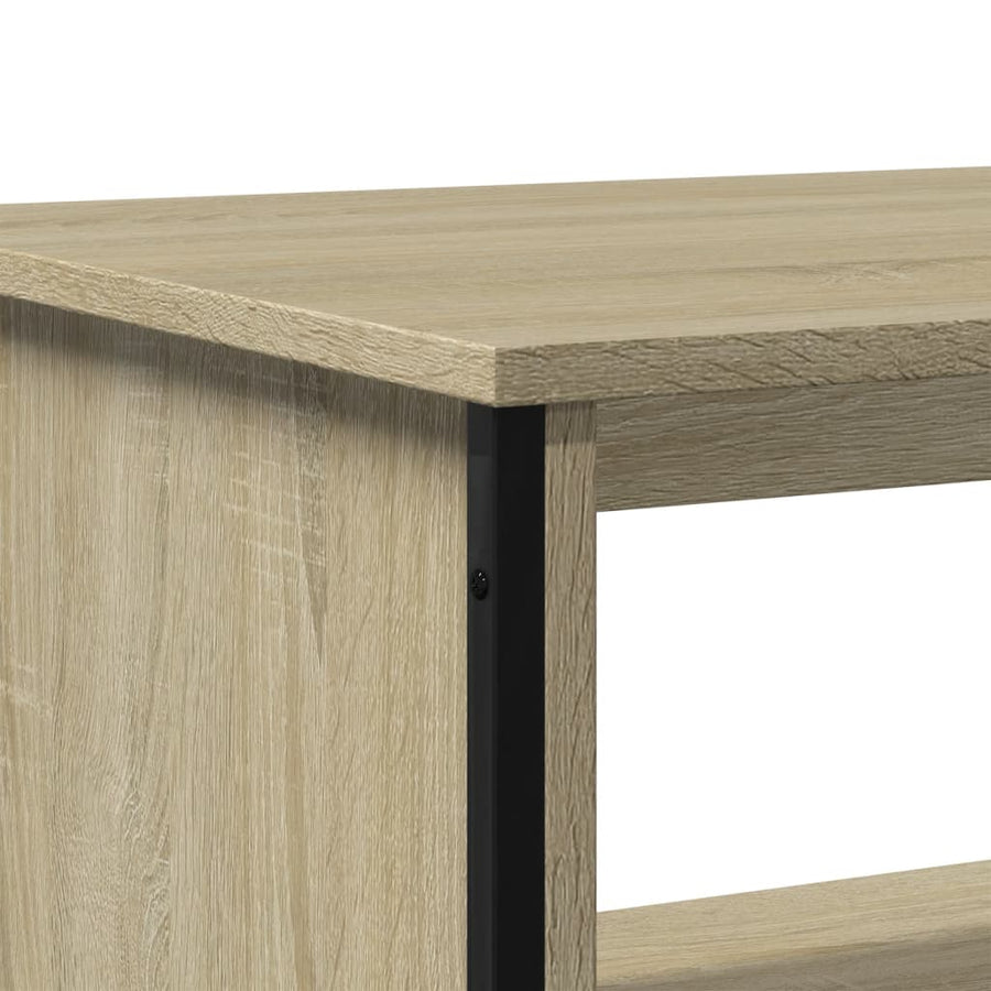 Salontafel 75x51x40 cm bewerkt hout sonoma eikenkleurig