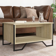Salontafel 75x51x40 cm bewerkt hout sonoma eiken