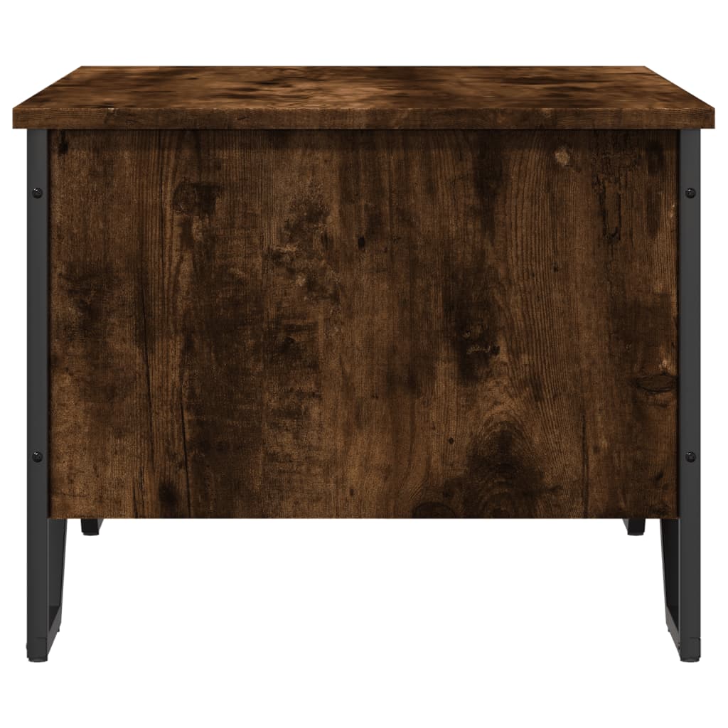 Salontafel 75x51x40 cm bewerkt hout gerookt eikenkleurig