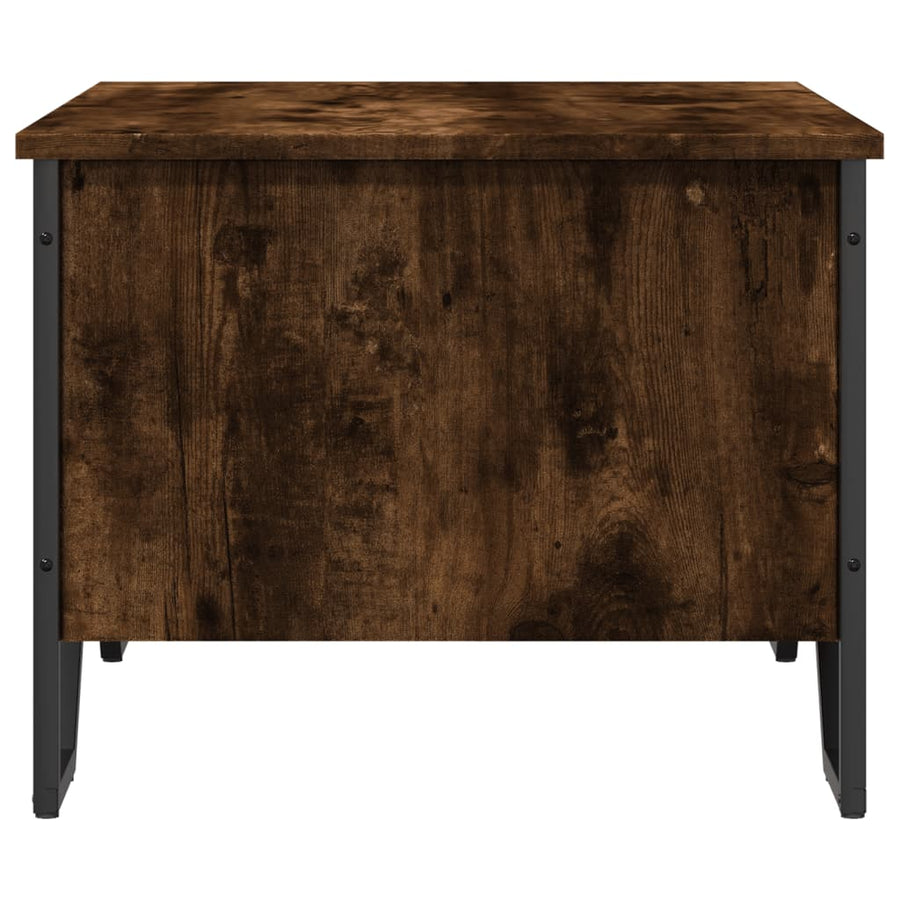 Salontafel 75x51x40 cm bewerkt hout gerookt eikenkleurig
