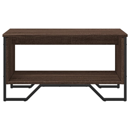 Salontafel 75x51x40 cm bewerkt hout bruin eikenkleur