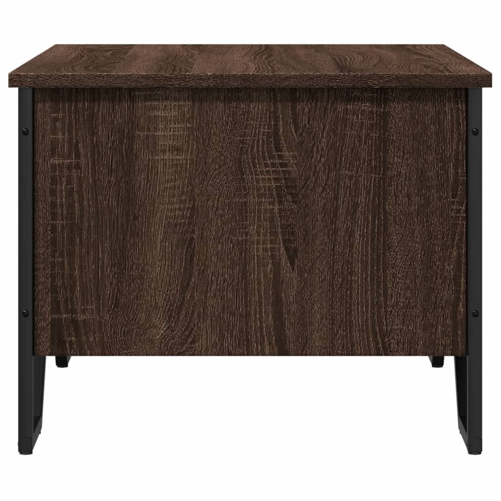 Salontafel 75x51x40 cm bewerkt hout bruin eikenkleur