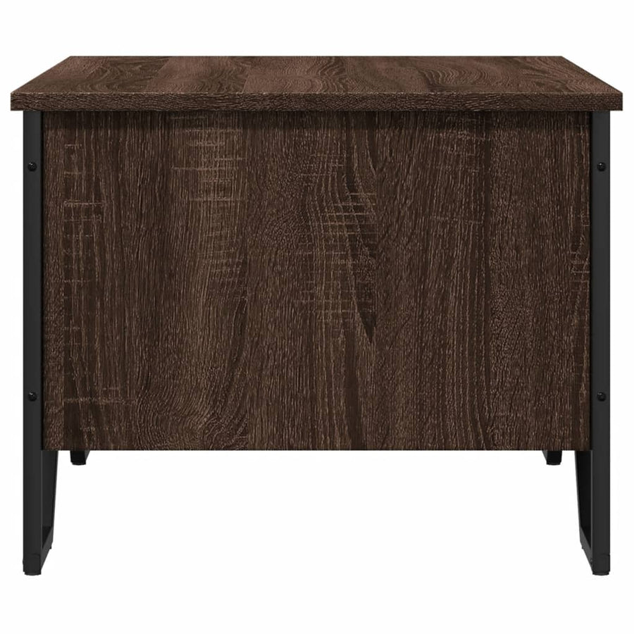Salontafel 75x51x40 cm bewerkt hout bruin eikenkleur