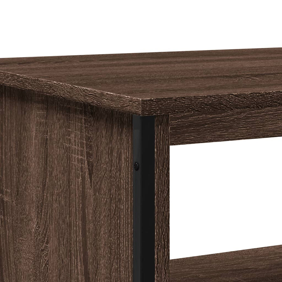Salontafel 75x51x40 cm bewerkt hout bruin eikenkleur