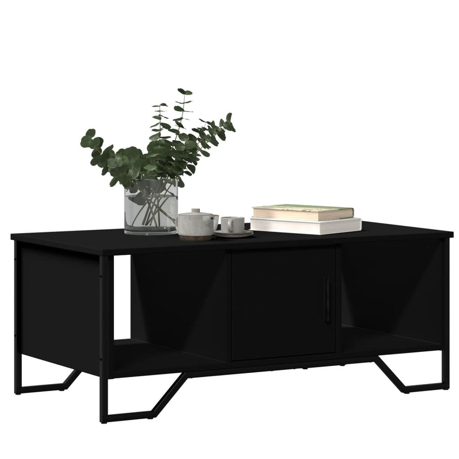 Salontafel 100x51x40 cm bewerkt hout zwart