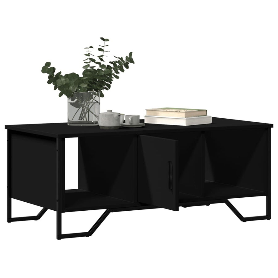 Salontafel 100x51x40 cm bewerkt hout zwart