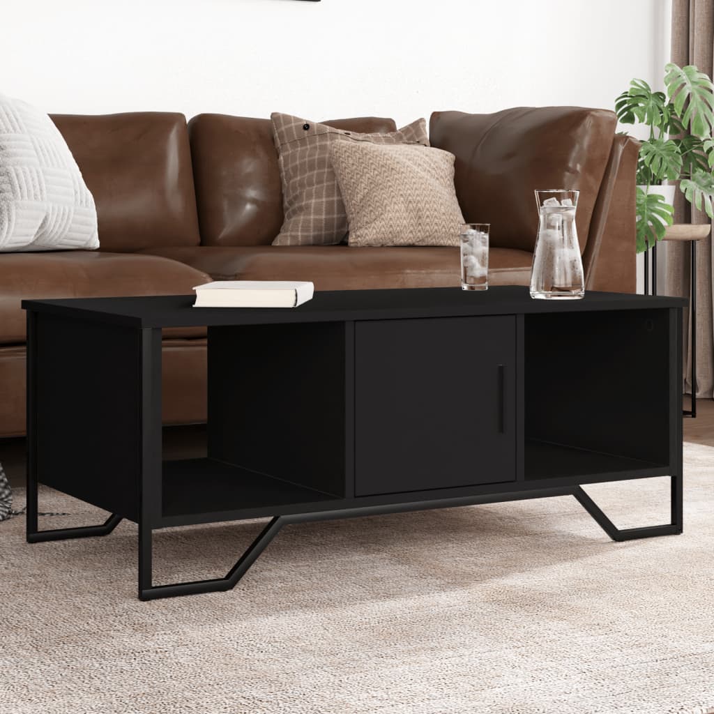 Salontafel 100x51x40 cm bewerkt hout zwart