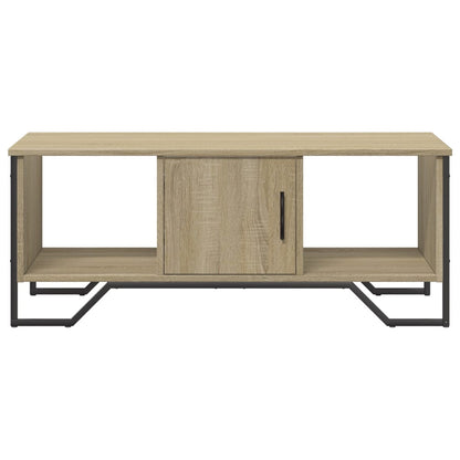 Salontafel 100x51x40 cm bewerkt hout sonoma eikenkleurig