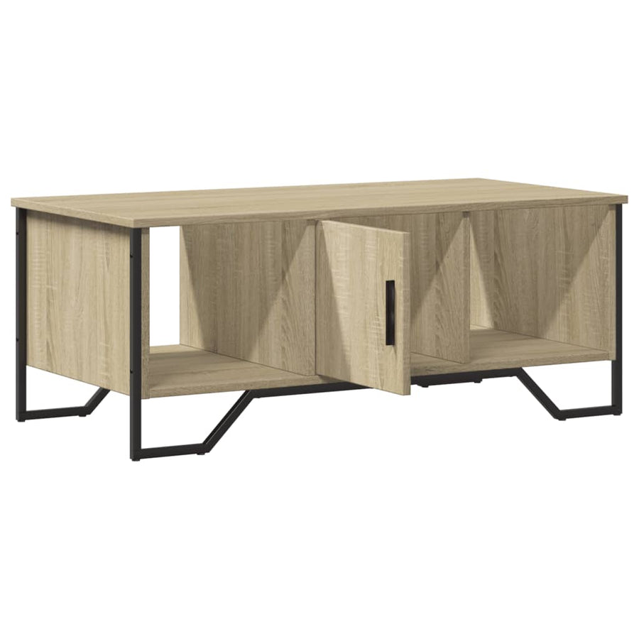 Salontafel 100x51x40 cm bewerkt hout sonoma eikenkleurig