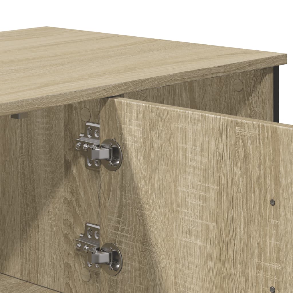 Salontafel 100x51x40 cm bewerkt hout sonoma eikenkleurig