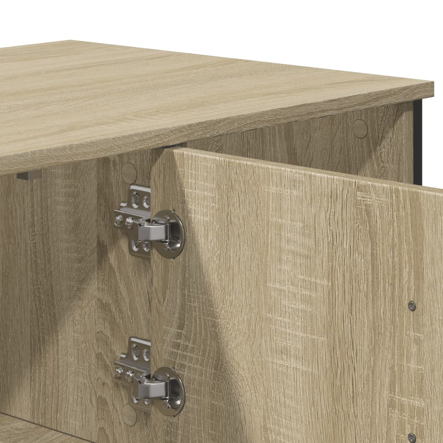 Salontafel 100x51x40 cm bewerkt hout sonoma eikenkleurig
