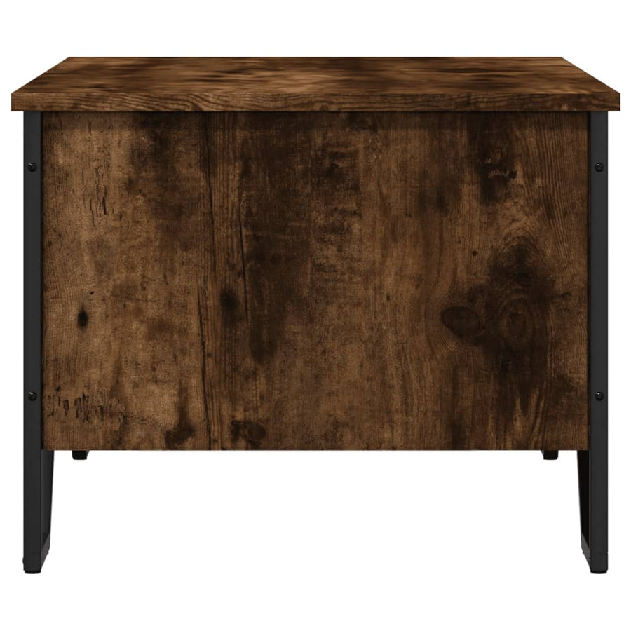 Salontafel 100x51x40 cm bewerkt hout gerookt eikenkleurig