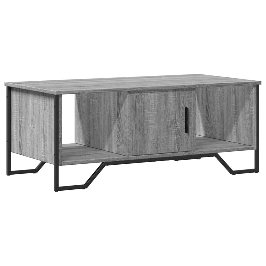 Salontafel 100x51x40 cm bewerkt hout grijs sonoma