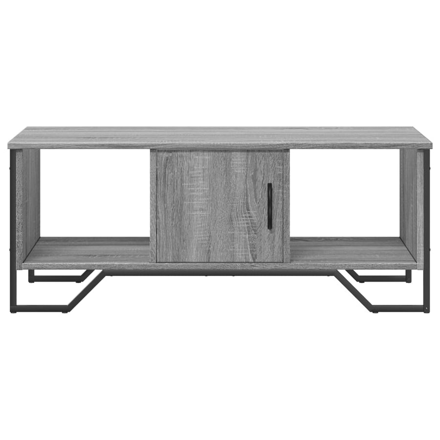 Salontafel 100x51x40 cm bewerkt hout grijs sonoma