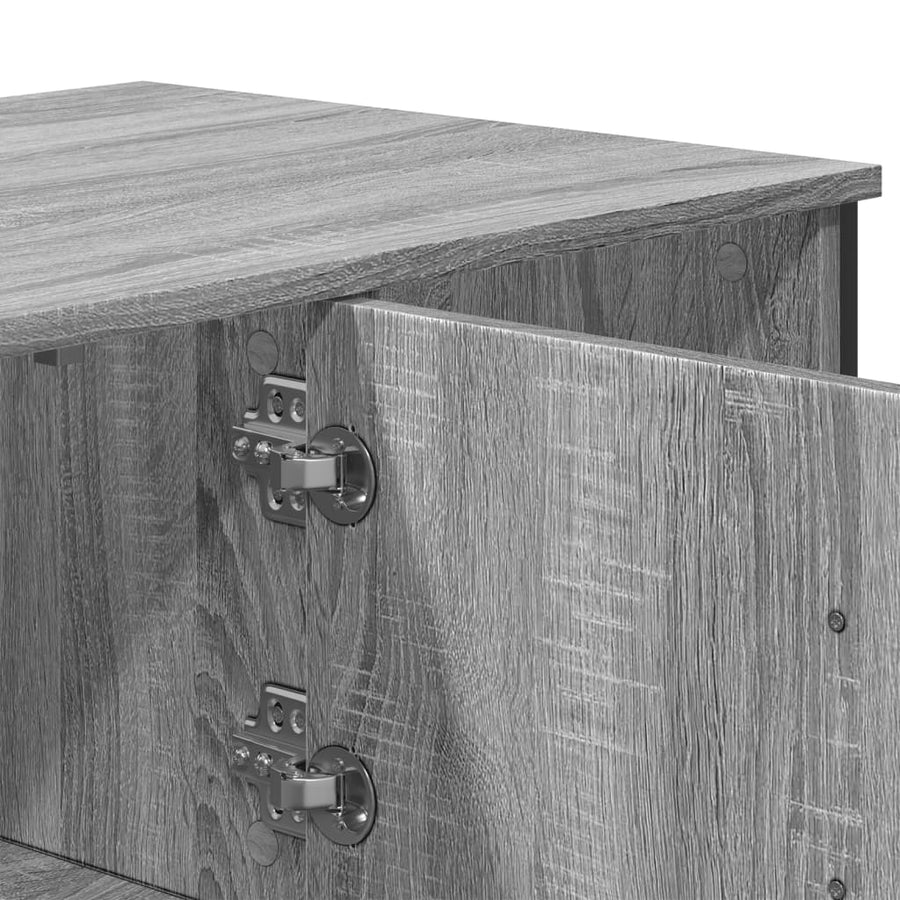 Salontafel 100x51x40 cm bewerkt hout grijs sonoma