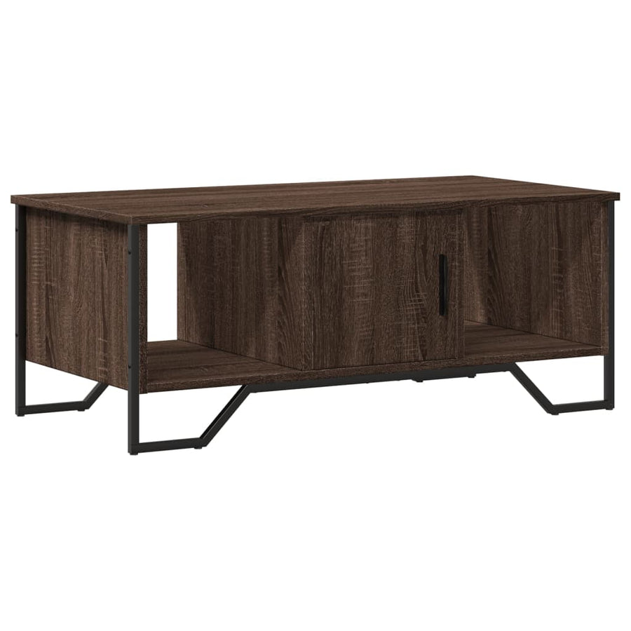 Salontafel 100x51x40 cm bewerkt hout bruin eikenkleur