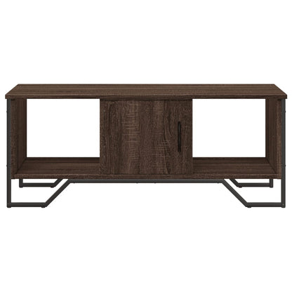 Salontafel 100x51x40 cm bewerkt hout bruin eikenkleur
