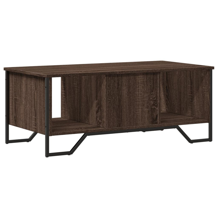 Salontafel 100x51x40 cm bewerkt hout bruin eikenkleur