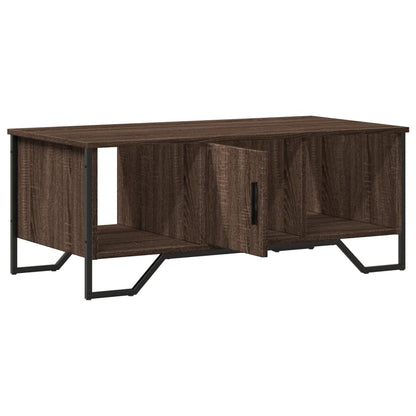 Salontafel 100x51x40 cm bewerkt hout bruin eikenkleur