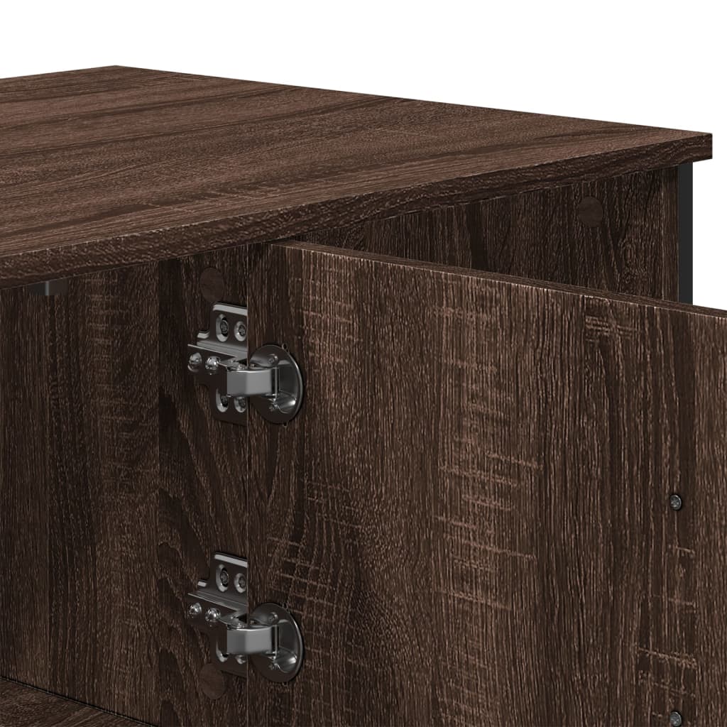 Salontafel 100x51x40 cm bewerkt hout bruin eikenkleur