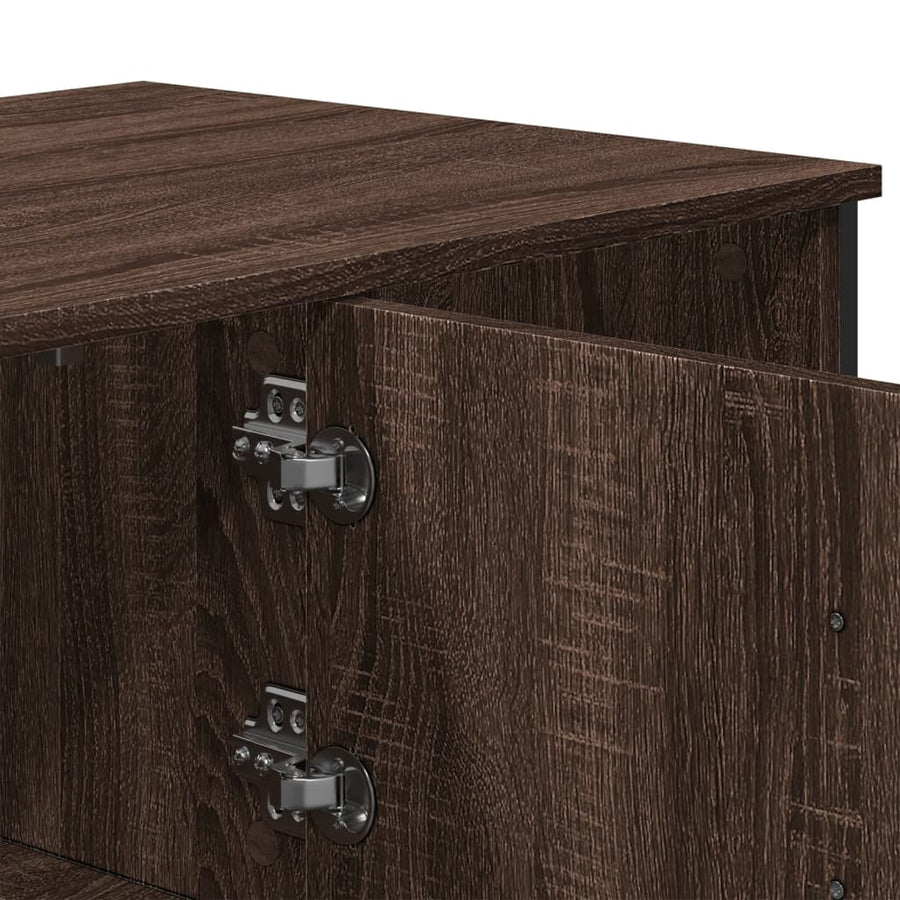 Salontafel 100x51x40 cm bewerkt hout bruin eikenkleur