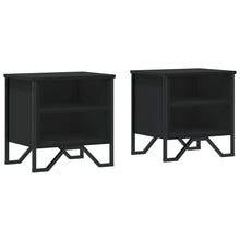 Nachtkastjes 2 st 40x30x40 cm bewerkt hout zwart