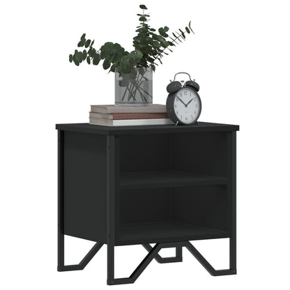 Nachtkastjes 2 st 40x30x40 cm bewerkt hout zwart