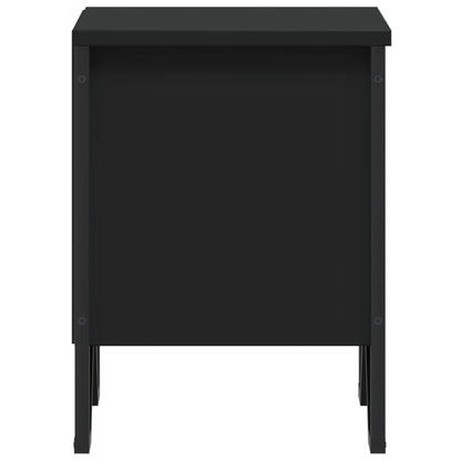 Nachtkastjes 2 st 40x30x40 cm bewerkt hout zwart