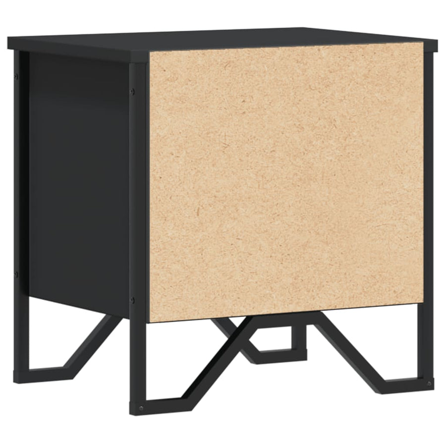 Nachtkastjes 2 st 40x30x40 cm bewerkt hout zwart