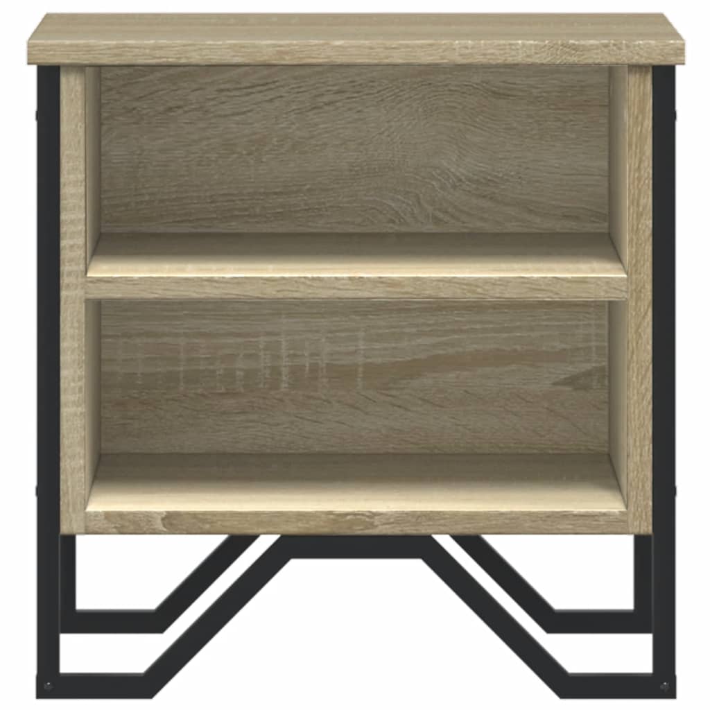 Nachtkastjes 2 st 40x30x40 cm bewerkt hout sonoma eikenkleurig