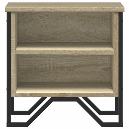 Nachtkastjes 2 st 40x30x40 cm bewerkt hout sonoma eikenkleurig