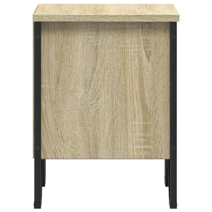 Nachtkastjes 2 st 40x30x40 cm bewerkt hout sonoma eikenkleurig