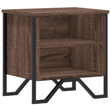 Nachtkastje 40x30x40 cm bewerkt hout bruin eikenkleur