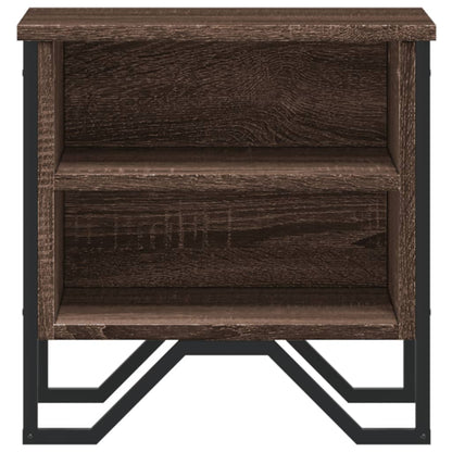 Nachtkastjes 2 st 40x30x40 cm bewerkt hout bruin eikenkleurig