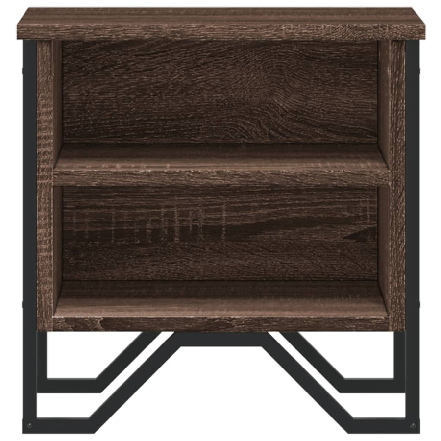 Nachtkastjes 2 st 40x30x40 cm bewerkt hout bruin eikenkleurig