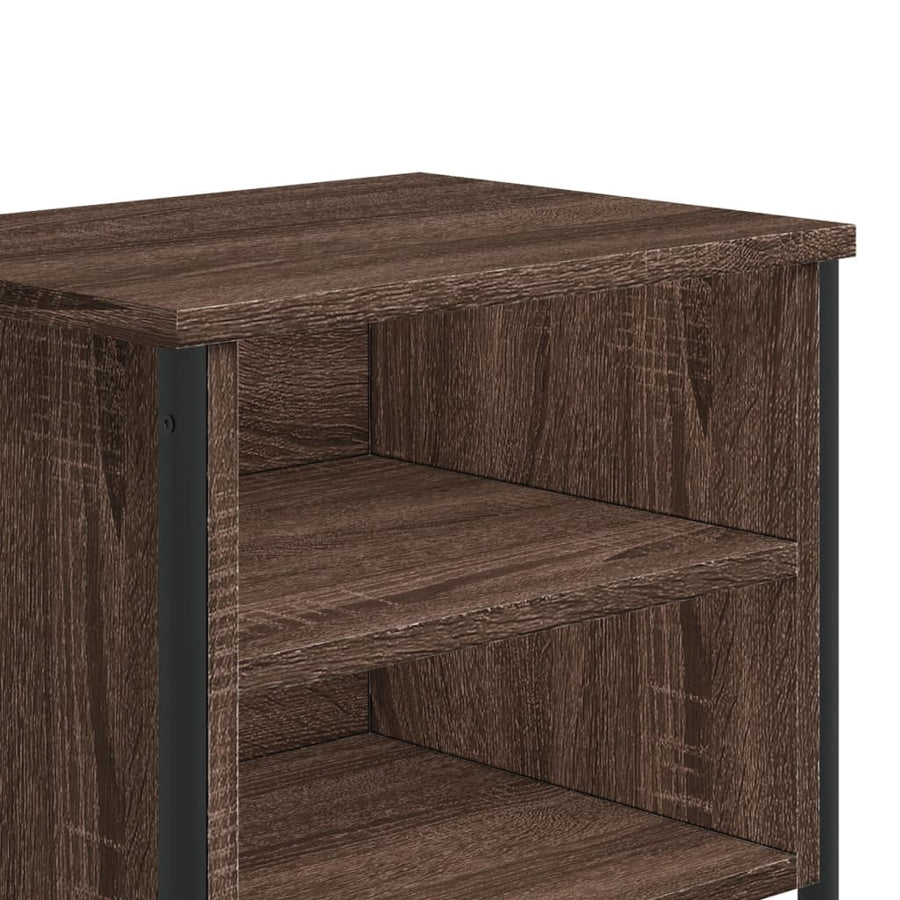 Nachtkastjes 2 st 40x30x40 cm bewerkt hout bruin eikenkleurig