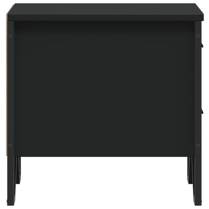 Nachtkastjes 2 st 40x41x40 cm bewerkt hout zwart
