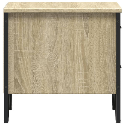 Nachtkastje 40x41x40 cm bewerkt hout sonoma eikenkleurig