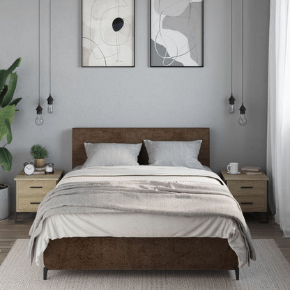 Nachtkastjes 2 st 40x41x40 cm bewerkt hout sonoma eikenkleurig