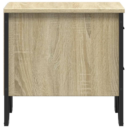 Nachtkastjes 2 st 40x41x40 cm bewerkt hout sonoma eikenkleurig