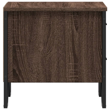 Nachtkastjes 2 st 40x41x40 cm bewerkt hout bruin eikenkleurig