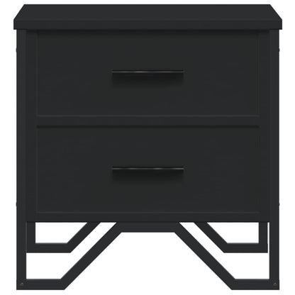 Nachtkastjes 2 st 40x30x40 cm spaanplaat zwart
