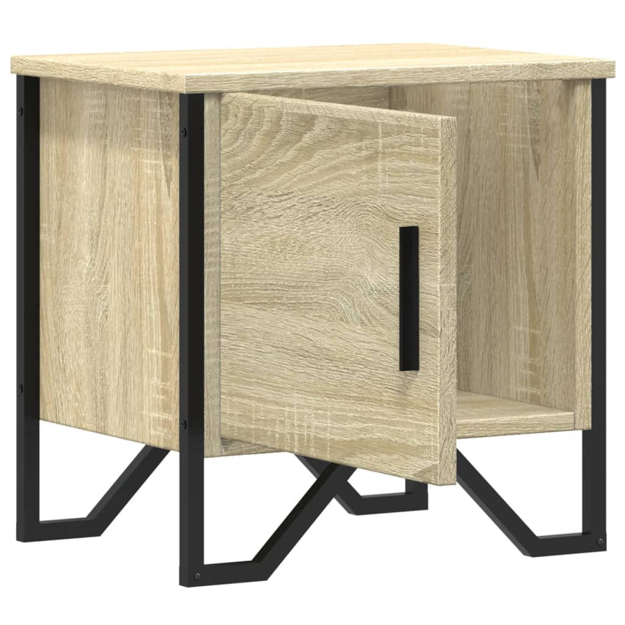 Nachtkastjes 2 st 40x30x40 cm spaanplaat sonoma eikenkleurig