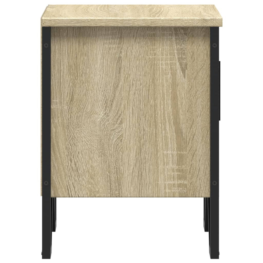 Nachtkastjes 2 st 40x30x40 cm spaanplaat sonoma eikenkleurig