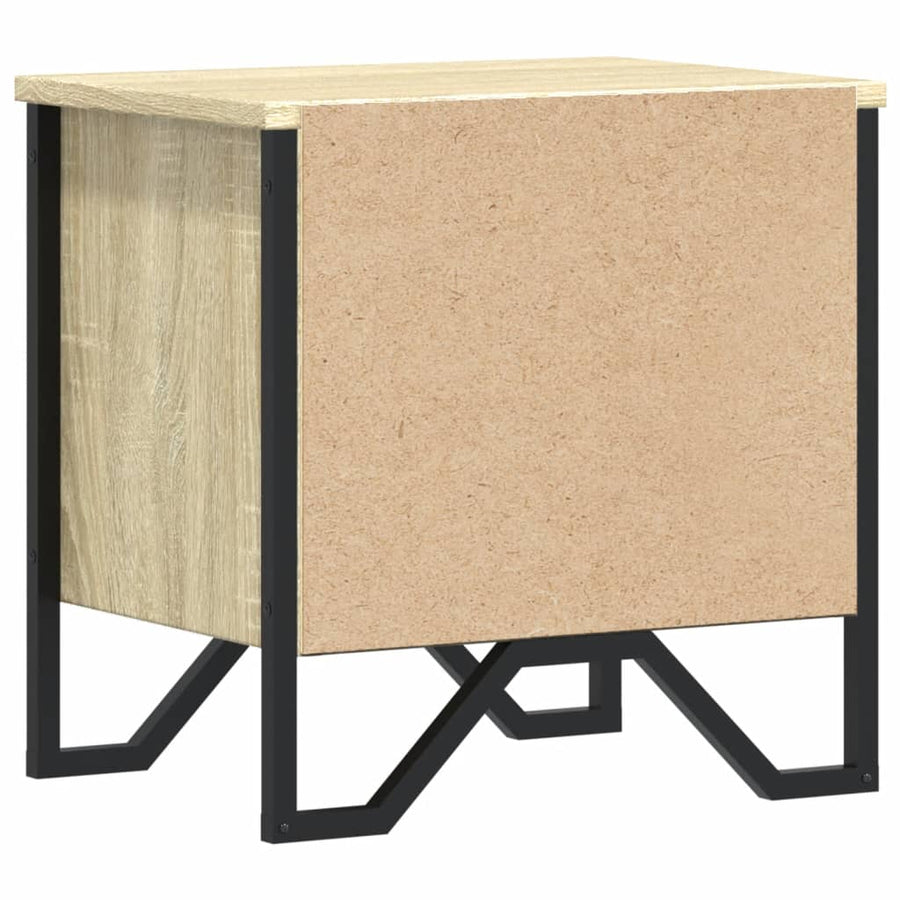 Nachtkastjes 2 st 40x30x40 cm spaanplaat sonoma eikenkleurig