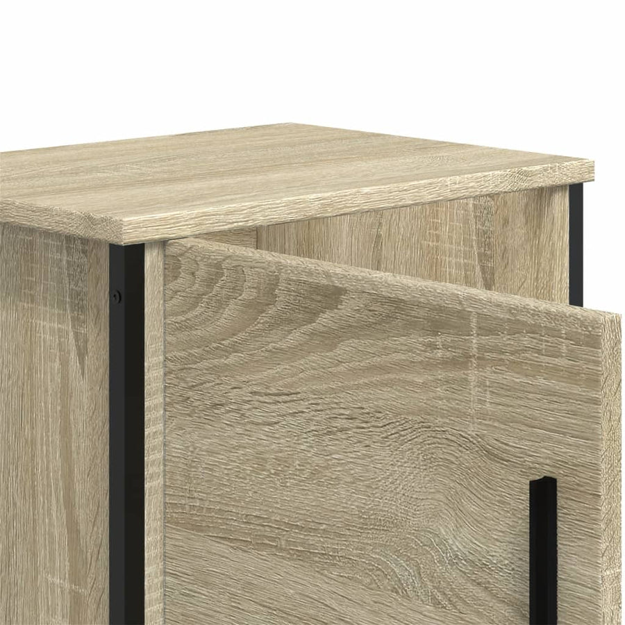 Nachtkastjes 2 st 40x30x40 cm spaanplaat sonoma eikenkleurig
