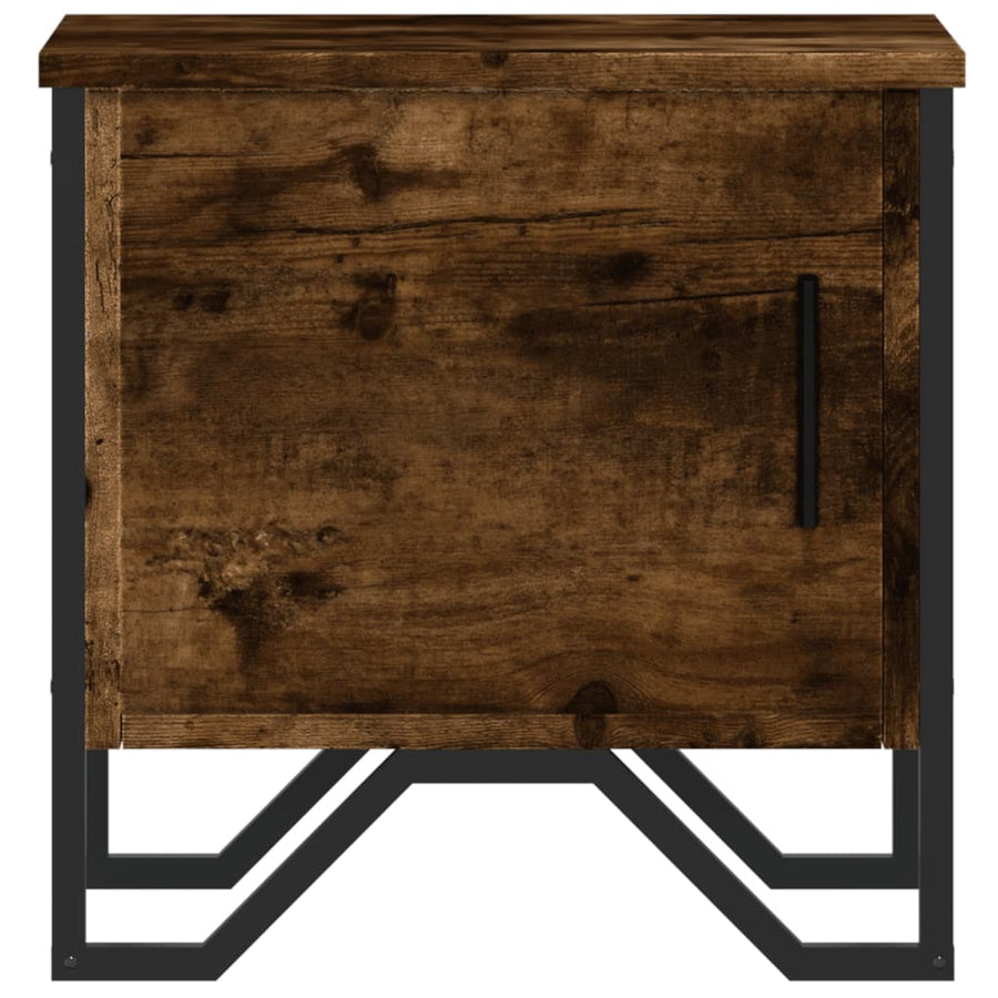 Nachtkastjes 2 st 40x30x40 cm bewerkt hout gerookt eikenkleurig